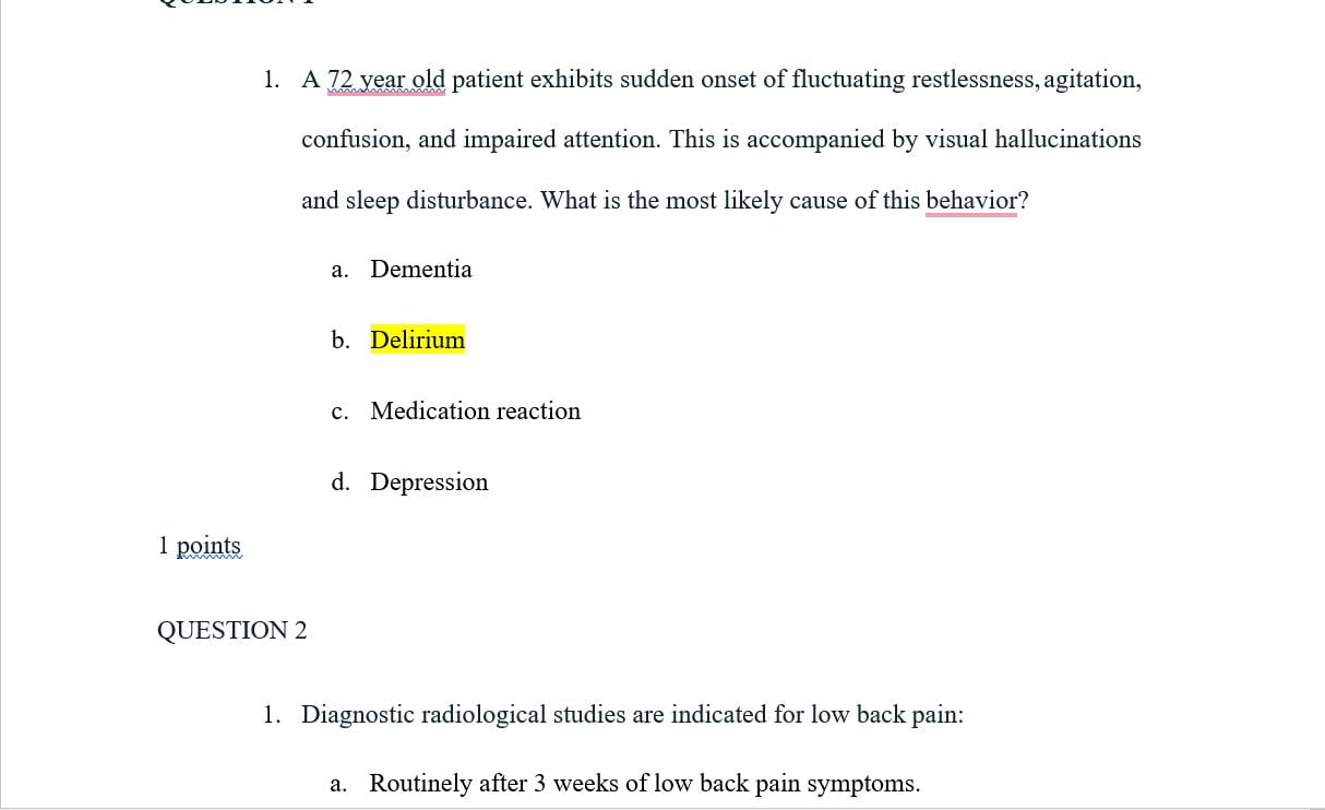 (Answered) NRNP 6531 Week 10 Knowledge Check - Scholarly Guider