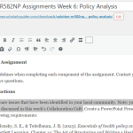 (Solution) NR582NP Assignments Week 6: Policy Analysis