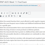 (Solution) NRNP-6635 Week 11: Final Exam