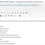 (Solution) NRNP-6645 Week 2: Assignment Family Assessment